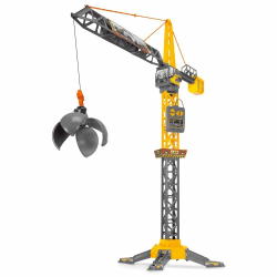 🏗️ Dickie Toys - Mighty Crane (110 cm) - Großer Spielzeug-Kran für Kinder ab 3 Jahre