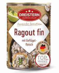 🍲 DREISTERN Ragout Fin 400g | Geflügelfleisch & Champignons | Hausmacher Qualität 🍄