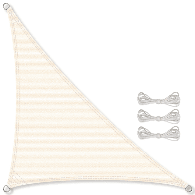 CelinaSun Sonnensegel Premium HDPE Dreieck 3x3x4,25m Creme-Weiß 🌞