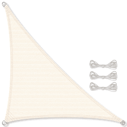 CelinaSun Sonnensegel Premium HDPE Dreieck 3x3x4,25m Creme-Weiß 🌞