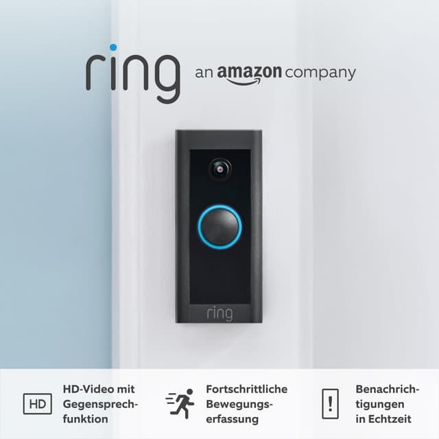 🚪🔔 Ring Videotürklingel Kabel (Video Doorbell Wired) | Türklingel mit Kamera, 1080p-HD-Video, Nachtsicht