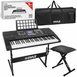 🎹 Pyle Keyboard, E Piano- 61 Tasten - Digitalpiano mit Zubehör 🎶