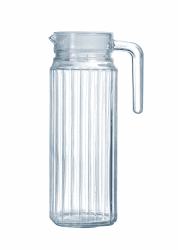 🥂 Luminarc ARC 70361 Quadro Krug, Kühlschrankkrug mit Deckel, 1.1 Liter, Glas, transparent, 1 Stück 🍹