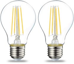 🌟 Amazon Basics LED-Leuchtmittel, Edison-Sockel E27, 7 W (entspricht 60-W-Glühbirne), Warmweiß, 2er-Pack 🌟