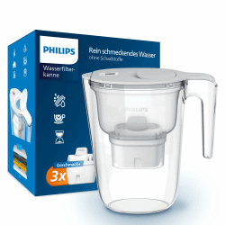 🌊 Philips Wasserfilterkanne XL +3 Geschmack+ Ersatzfilterkartuschen 🌿