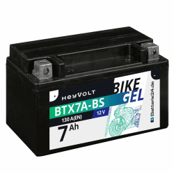 HeyVolt GEL Motorradbatterie 12V 7Ah 50615 BTX7A-BS YTX7A-BS CTX7A-BS SLA12-7Z-S FTX7A-BS GTX7A 7Ah YTX7A-BS 🏍️