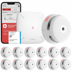 X-Sense Smart Rauchmelder XS01-M 12 Stück mit SBS50 Basisstation 🚨