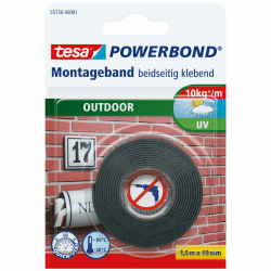 tesa Powerbond Outdoor - Doppelseitiges Montageband für den Außenbereich ⭐🌦️