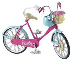 🚲 Barbie-Fahrrad mit Blumenkorb für Kinder ab 3 Jahre 🌸