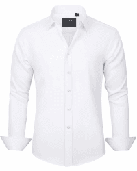 👔 Herren Hemd Unifarben Stretch Langarm Männer Hemden Regular Fit - Angebot!