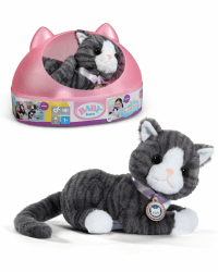 🐱 BABY born Meine Katze Cookie - Kuscheltier mit Sound & Vibration - Inkl. Katzenkörbchen 🐾