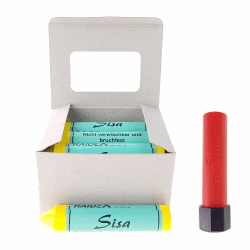 🚗 Sisa 12 St Reifenkreide Fettkreide Gelb Reifen Kreide Satz + Gratis Griff 🚗