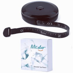 👑 Mr.do Schneidermaßband 150 cm / 60 Zoll Bandmaß Schwarz