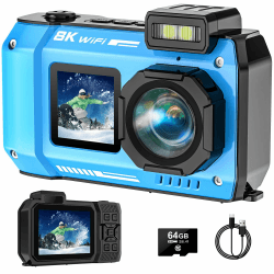 YISENCE 8K UHD Robuste Unterwasserkamera mit 70MP Autofokus Selfie 📸