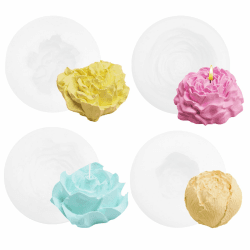🌷🕯️ 4 Stück Kerzen Blumen Silikonformen Tulpenform Gießformen - DIY Frühlingsdeko