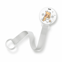 NUK Disney Winnie Puuh Schnullerband & Clip 🐻💫 | Für alle Schnuller mit und ohne Ring | Robust und Bruchsicher