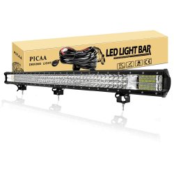 PICAA Arbeitsscheinwerfer 39 Zoll 100.5CM 540W LED Lichtbalken 12V Mit Kabelbaum 🌟 - Zusatzscheinwerfer Bar Spot Flutlicht für SUV Offroad ATV UTV Traktor 4x4 Auto