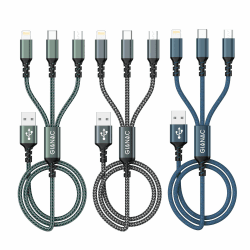 🔌📱 Multi USB Kabel [3Stück 1.2M] 3 in1 Universal Ladekabel Schnell Ladekabel Mehrfach