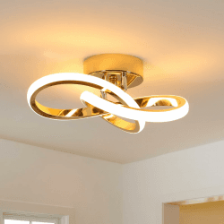 Comely Deckenlampe LED, Moderne LED Deckenleuchte - Gold Aluminium Deckenleuchte