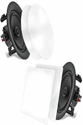 Pyle Deckeneinbaulautsprecher, 16.5cm Bluetooth, 200W- 2 Wege, Ceiling Speaker- Weiß 🎶🔊