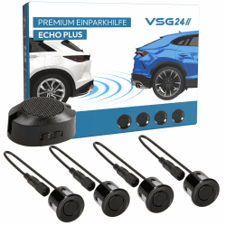 VSG24 Premium Einparkhilfe hinten zum nachrüsten - PDC Parksensoren & Rückfahrwarner