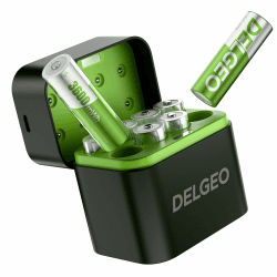 🔋🔌 Wiederaufladbare Lithium Akkus AA 8 Pack + Ladegerät 🎮📷