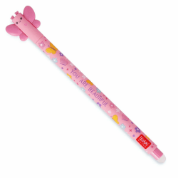 LEGAMI Butterfly - Radierbarer Gelschreiber mit Pinke Tinte und temperaturempfindlicher Tinte