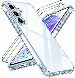 📱🔥 iVoler Nie Vergilbung Klar Hülle für Samsung Galaxy A55 5G mit Stoßfest Schutzecken