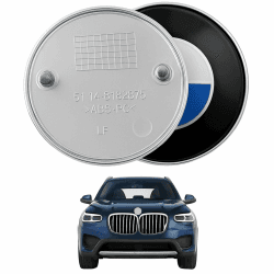 Motorhaubenemblem 82 mm für BMW - Logo für E46, E39, E38, E90, E60, Z3, Z4, X3, X5 usw. ✅
