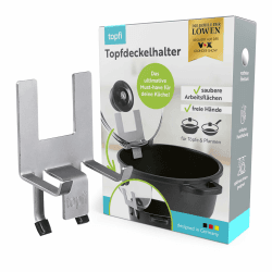 🍳 topfi® Topfdeckelhalter für Töpfe & Pfannen aus 'Die Höhle der Löwen' | Der Küchenhelfer für eine freie & saubere Arbeitsfläche 🌟