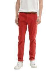 👖🔥 TOM TAILOR Denim Herren Slim Chino Hose 36W / 32L 14302 - Velvet Red Angebot! 🛍️
