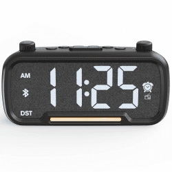 Digital Radiowecker mit Bluetooth für Schlafzimmer | Wecker mit Licht 🌙
