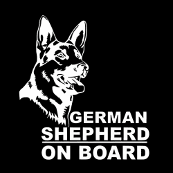 🐕 Autoaufkleber 15cm Weißer Deutscher Schäferhund Aufkleber White German Shepherd On Board Car Stickers Haustier Hund Wasserfester Aufkleber Stoßstange Heckscheibe Dekor