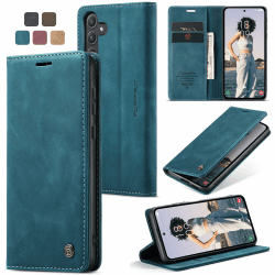 Premium Lederhülle für Samsung Galaxy A55 5G - Klapphülle mit Standfunktion und Kartenfach 📱🔒