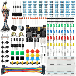 🛠️🔌 Miuzei Basic Starter Kit für Arduino Projekte mit Steckboard, Power Supply Modul, Jumperkabel, Resistors, LED 🚀