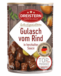 🌟 DREISTERN Rindergulasch 400g 🌟