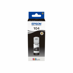 🖨️ Epson EcoTank 104 Original Tintenflasche, Schwarz 🖨️