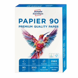 🌟 Super Angebot: AVERY Zweckform 2563 Drucker-/Kopierpapier (500 Blatt, 90 g/m², DIN A4) 1 Pack