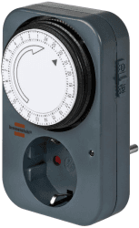 🔌⏲️ Brennenstuhl Zeitschaltuhr MZ 20 - Mechanische Timer-Steckdose in Grau ⏲️🔌
