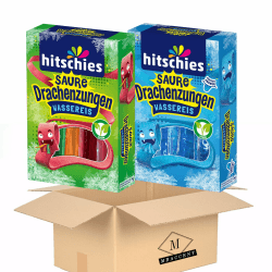 🍬🐉🍦 Hitschies Saure Drachenzungen Wassereis Set 1x Wassereis 1x Wassereis Blau Hitschler 2x400ml (800ml) by MBaccent + MBAccent Sticker