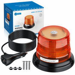AUTOUTLET Rundumleuchte, 12 LED Gelb Rundumleuchte 10V-30V Magnet Warnleuchte 🚨