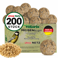 🐦🌿 200 Stück Meisenknödel ohne Netz 18 kg MEISENkugel | Vogelknödel für alle Vogelarten