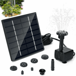 Teichpumpe Solar 1.5W,Solar Springbrunnen 🌞🌊 Upgrade Solarpumpe mit 3m Kabel