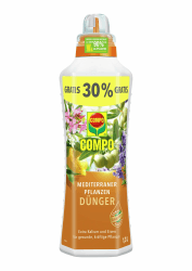 🌿🌞 COMPO Mediterraner Pflanzendünger - Spezial-Flüssigdünger für mediterrane Pflanzen - 1,3 L 🌿🌞
