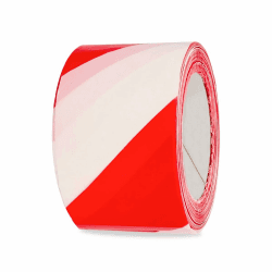 AMIG Absperrband | Hohe Sichtbarkeit & Langlebigkeit | 500m x 70mm | Rot-Weiß
