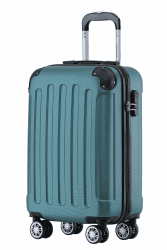 🧳 BEIBYE Hartschalen-Koffer Trolley Rollkoffer Reisekoffer Handgepäck 4 Rollen (M-L-XL-Set) (Dunkelgruen, M) - Angebot!