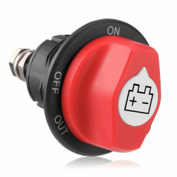 🔋💡 100A Batterieschalter Auto Batterie Trennschalter Hauptschalter 12V-48V ON-Off Wasserdicht Einbau