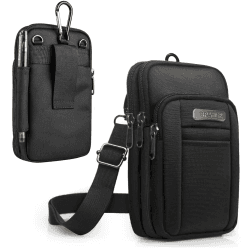 SPAHER Herren Umhängetasche Handytasche 🎒 Männer Reisegepäck Smartphone Tasche