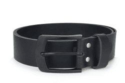 🔥 LEDERGÜRTEL MADE IN GERMANY 🇩🇪 100% echtes Leder 4 cm breit Schwarze Schnalle Herren Gürtel Schwarz