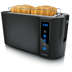 Arendo Edelstahl Toaster Langschlitz 4 Scheiben 🍞🔥